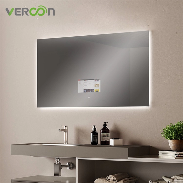 Vercon Smart Mirror Android OS 11 con specchio per bagno con TV touch screen da 10,1 pollici