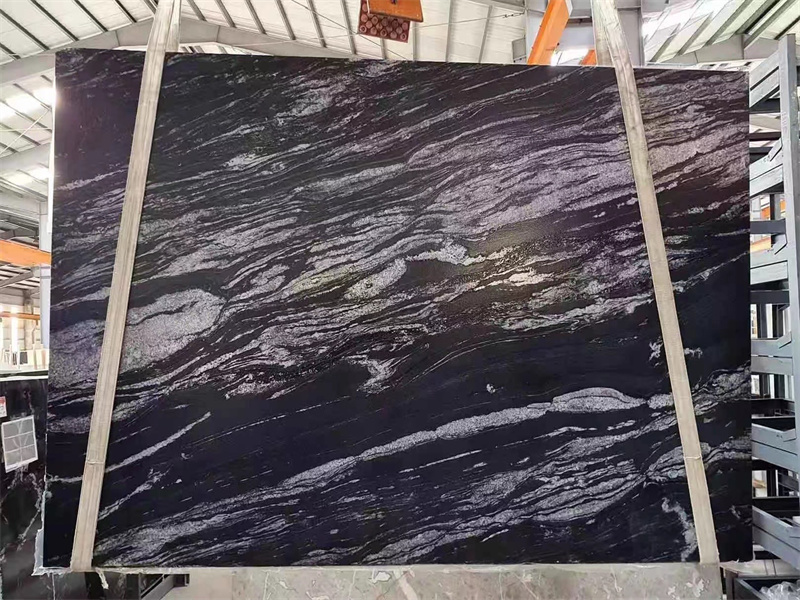 Cosmos Black Granite Slab