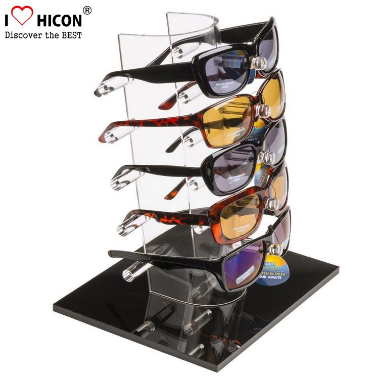 Espositore per occhiali da sole in acrilico trasparente da banco popolare