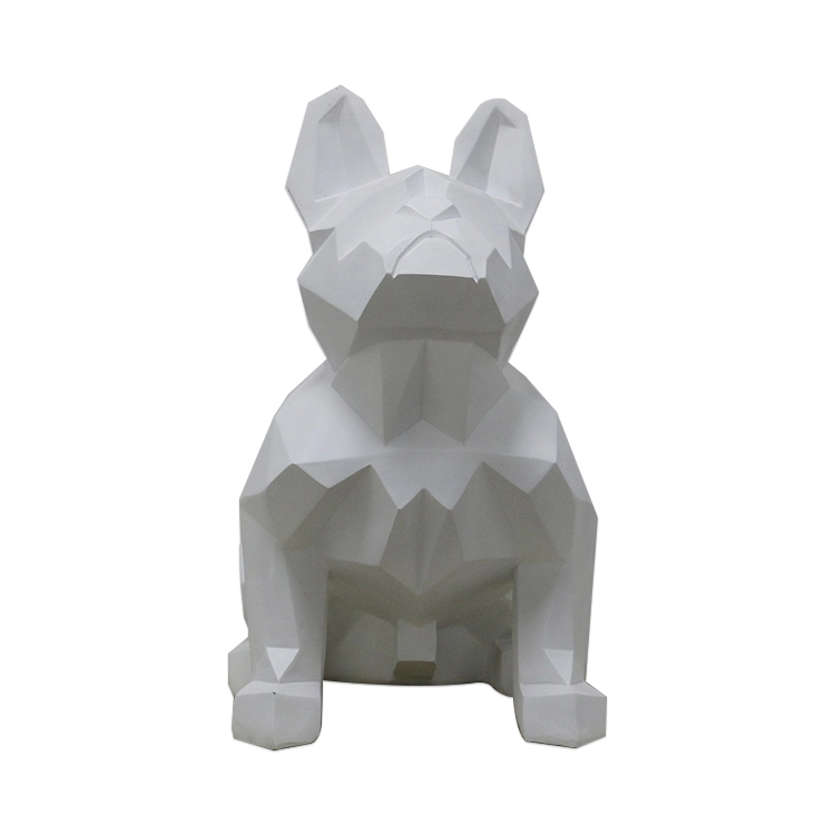 Statua di cane astratta in fibra di vetro di vendita calda