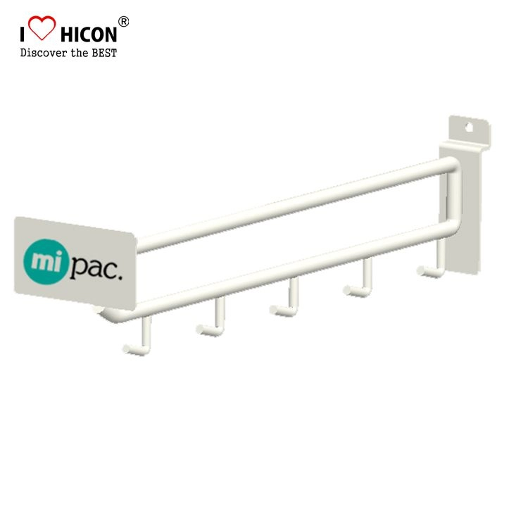 Accessorio display MI Pac Peg Ganci per ganci da esposizione in metallo Slatwall per vendita al dettaglio