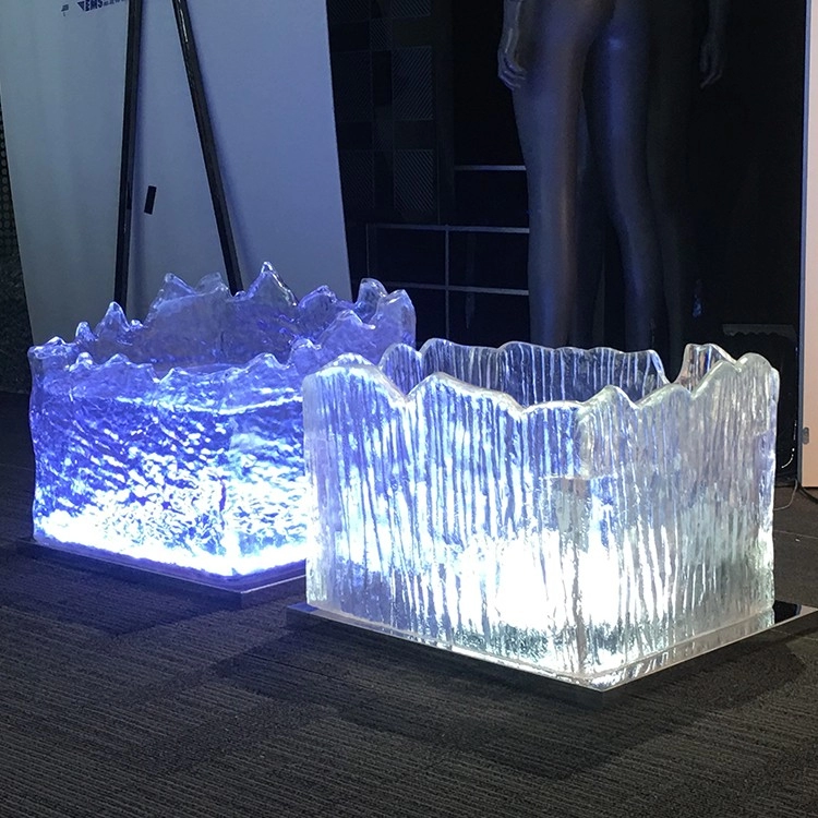 Simulazione estiva ghiaccio puntelli decorazione resina ghiaccio freddo