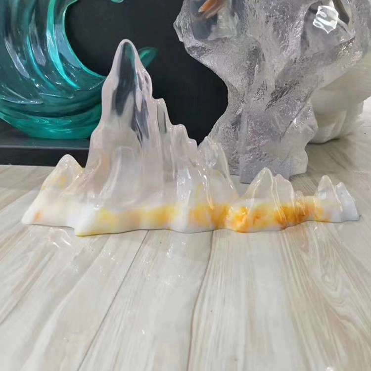 Espositori per iceberg trasparenti in resina con luce