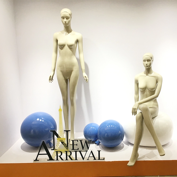 Palloncini blu in fibra di vetro di vendita calda per vetrine di negozi al dettaglio femminili