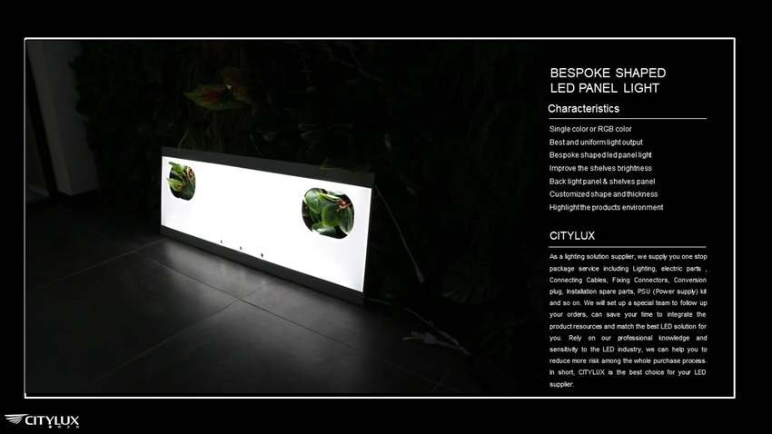 Shelves panel led panel light