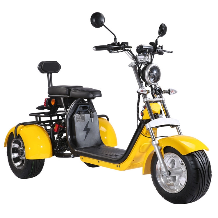 2000w Potente triciclo da golf Scooter Citycoco Moto 3 ruote