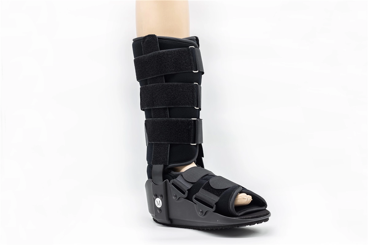 Camminatore alto da 17" con camma fissa Bretelle per stivali con supporti in alluminio per supporto del piede rotto o caviglia rotta