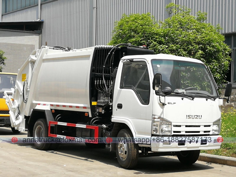 Camion della spazzatura compresso 4cbm ISUZU