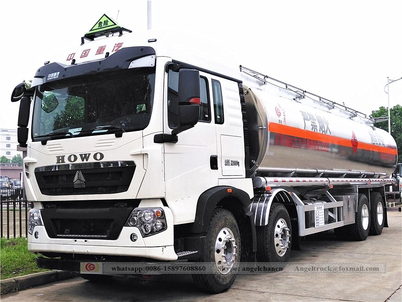 Lega di alluminio del camion dell'olio della benzina 30500 litri HOWO