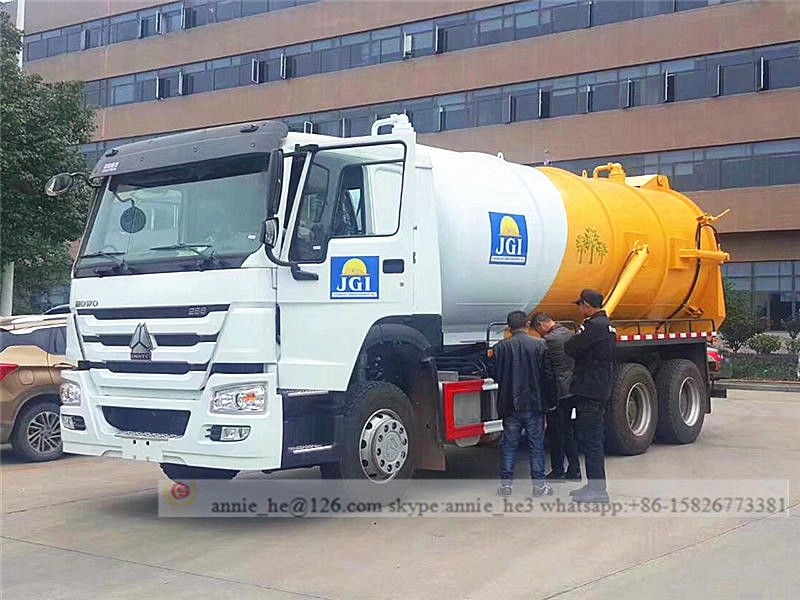 Camion di aspirazione delle acque reflue HOWO 16m³