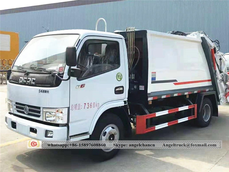 Compattatore Camion della spazzatura 8 m3 Raccoglitore di rifiuti Dongfeng