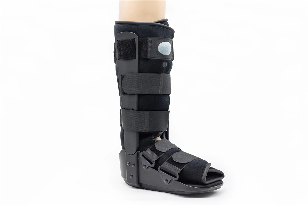 Deambulatore ortopedico da 17" in schiuma poli e pneumatica Bretelle per stivali con frattura in plastica e piaghe in TPR