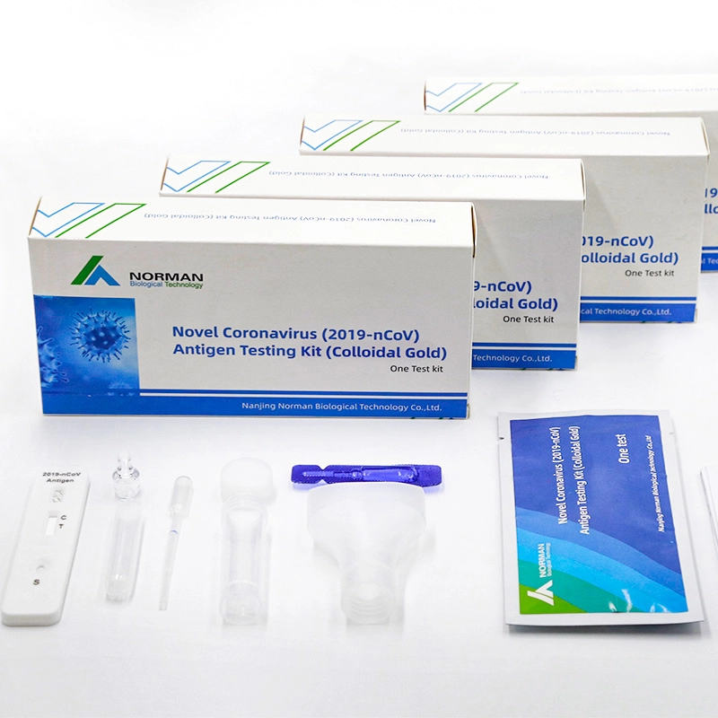 Nuovo kit per il test dell'antigene del coronavirus (2019-nCoV) (oro colloidale)