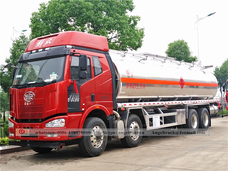 8x4 Heavy Duty Alluminio Diesel Oil Truck 27 cbm FAW