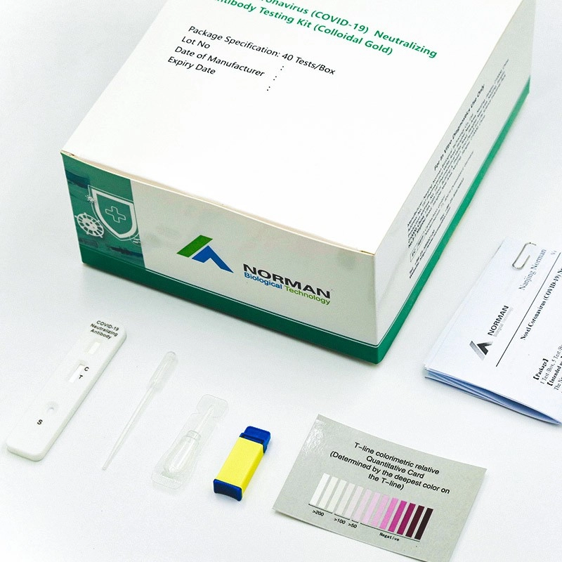 Nuovo kit per il test degli anticorpi neutralizzanti per il coronavirus (COVID-19) (oro colloidale)