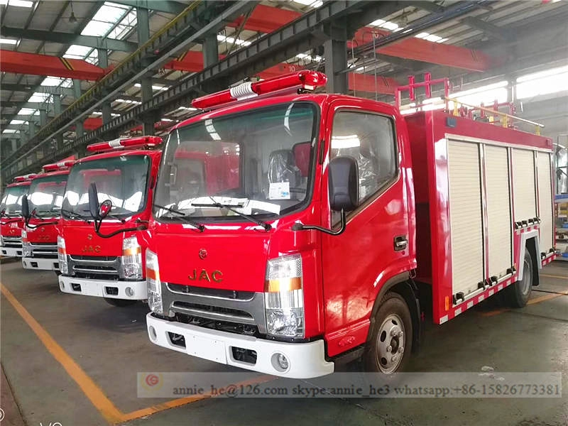 Camion dei pompieri con serbatoio d'acqua 3000L JAC