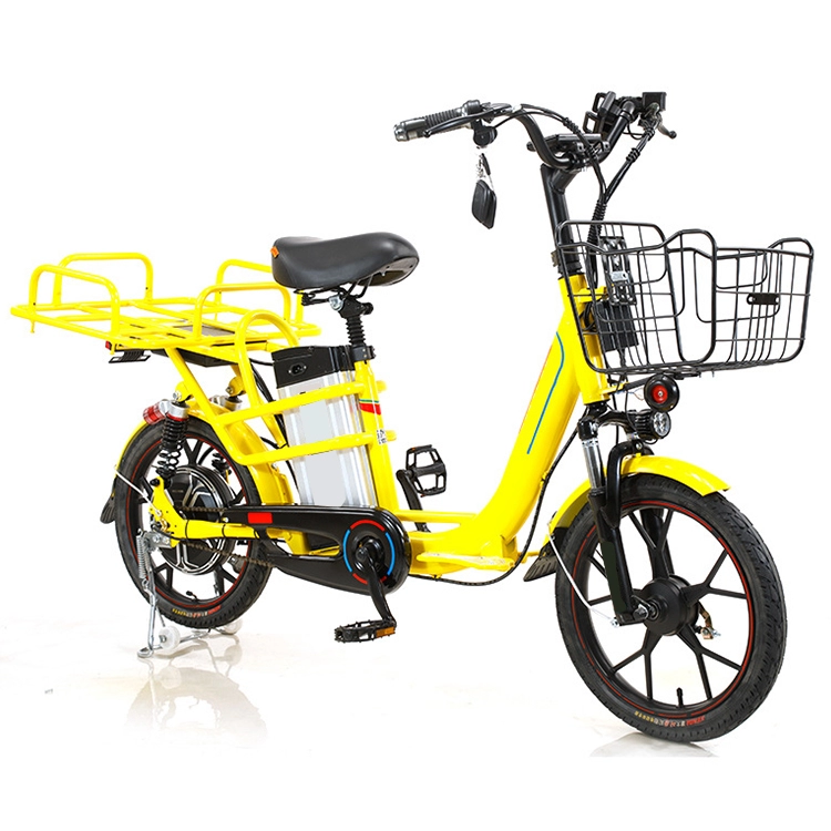 Bici elettrica per consegna pizza a batteria al litio da 48 V con motore da 400 W