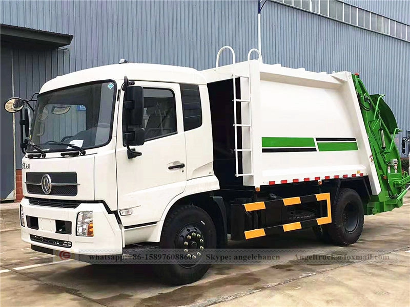 Camion del compattatore di rifiuti Dongfeng 10 CBM Camion della spazzatura