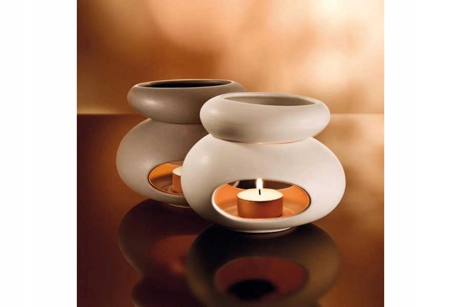 Bruciatore a cera in ceramica unico Aromalampa Stones per tealight