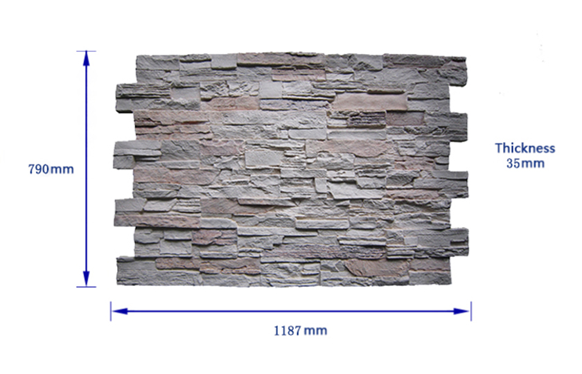 bar-type faux wall panel