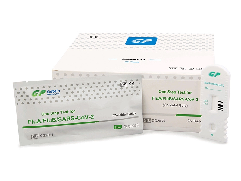 Test in un passaggio per l'antigene FluA/FluB/SARS-CoV-2 (oro colloidale)