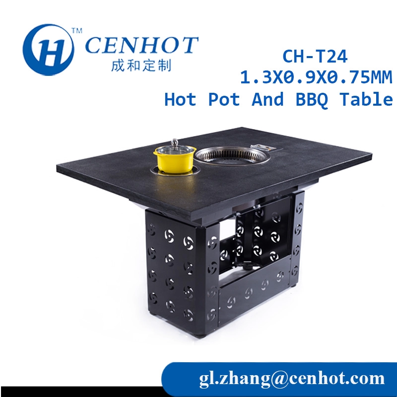 Pentola quadrata in metallo e tavolo per barbecue in vendita fornitore CH-T24 - CENHOT