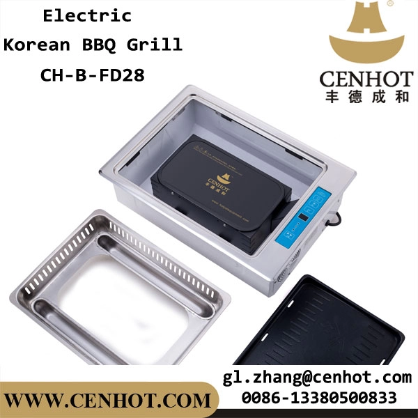 CENHOT Griglia per barbecue commerciale coreana Griglia elettrica antiaderente senza fumo
