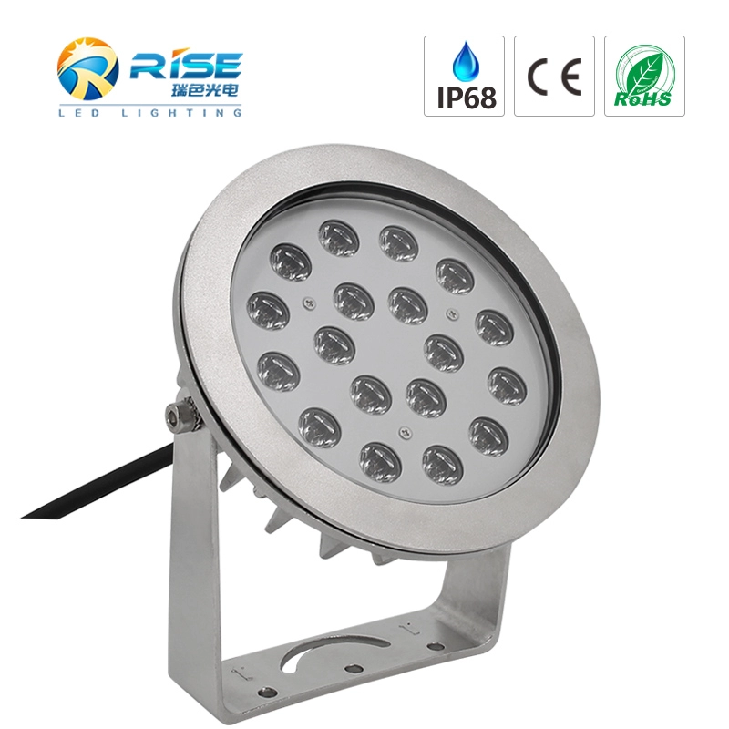 Luce subacquea a LED 18x4W 18x3W 54W con acciaio inossidabile 316L