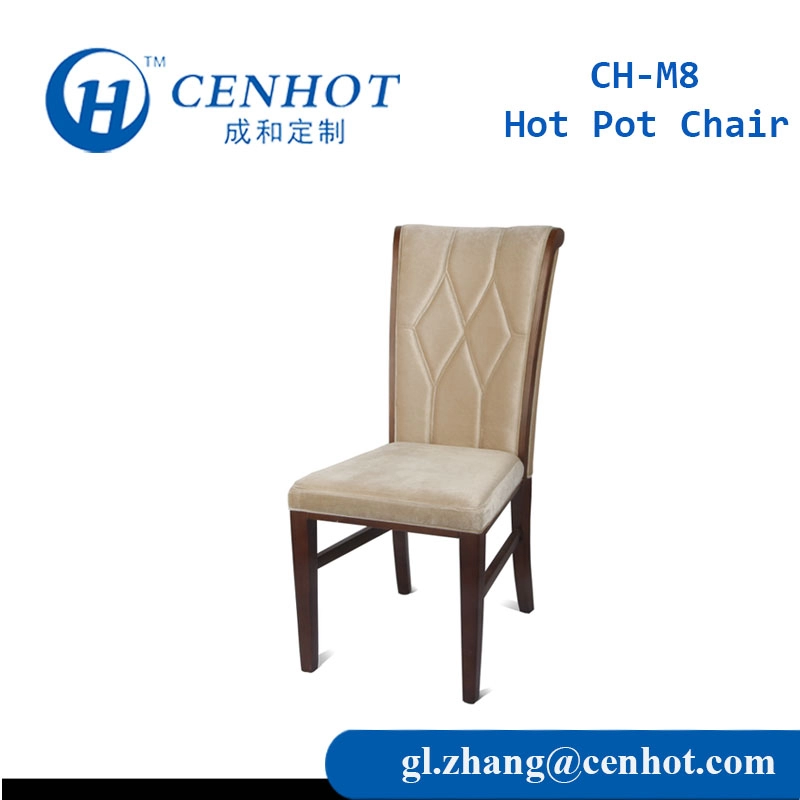 Sedia da pranzo per ristorante commerciale con schienale alto Fornitore della Cina - CENHOT