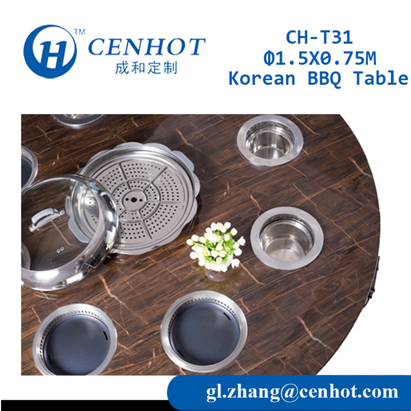 Piccola pentola calda personalizzata e tavolo per barbecue coreano in vendita CH-T31 - CENHOT