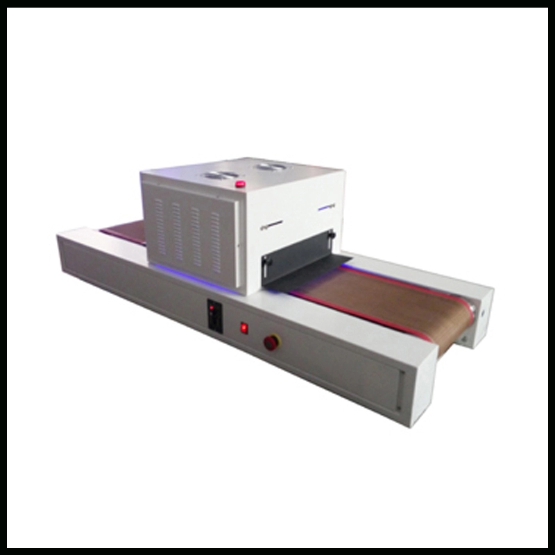 Sistema di polimerizzazione a LED UV a risparmio energetico con nastro trasportatore da tavolo per la stampa