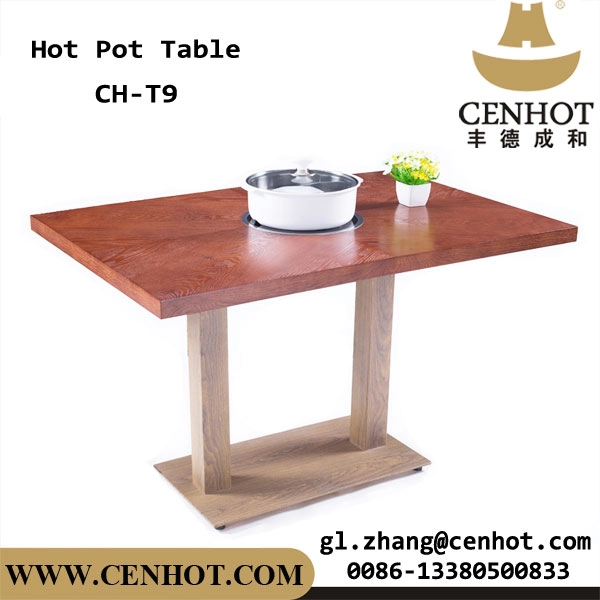 CENHOT Hot-vendita tavolo in legno da tavolo per pentole calde per ristorante