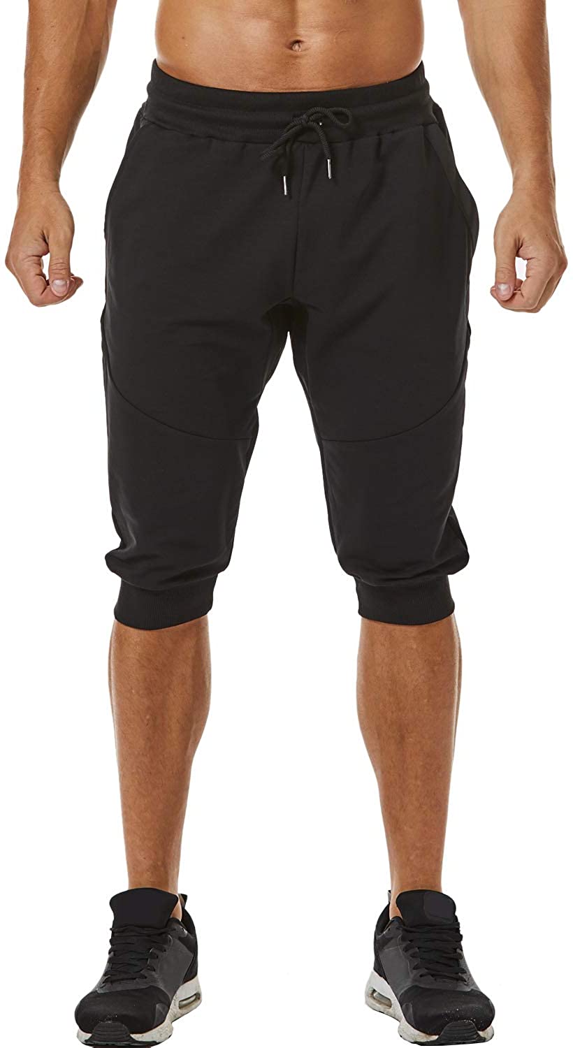 Black 3 4 jogger pants