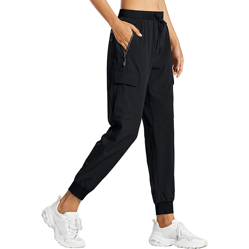 Pantaloni da jogging da donna, leggeri, ad asciugatura rapida, da ginnastica, da allenamento, casual, all'aperto