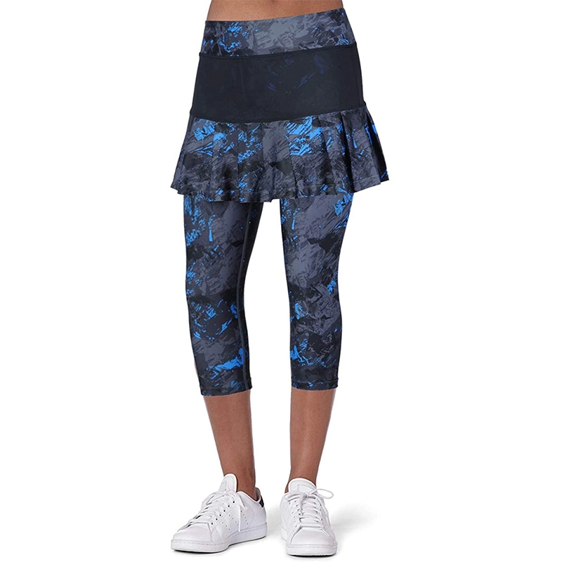 Leggings con gonna da donna, leggings da yoga con gonne e leggings da tennis da donna tasche per vestiti