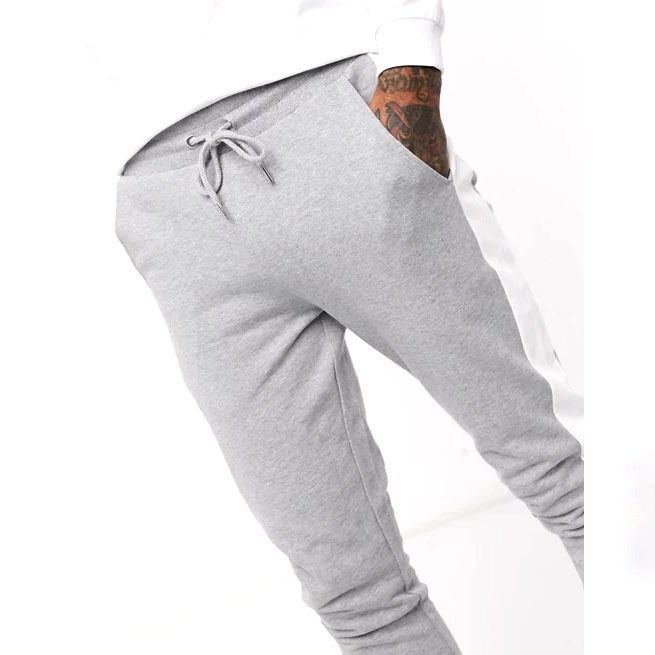 Pantaloni da jogging personalizzati con strisce laterali da allenamento patchwork
