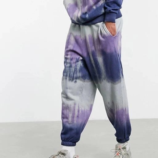 Pantaloni sportivi oversize Pantaloni da jogging con stampa tie-dye