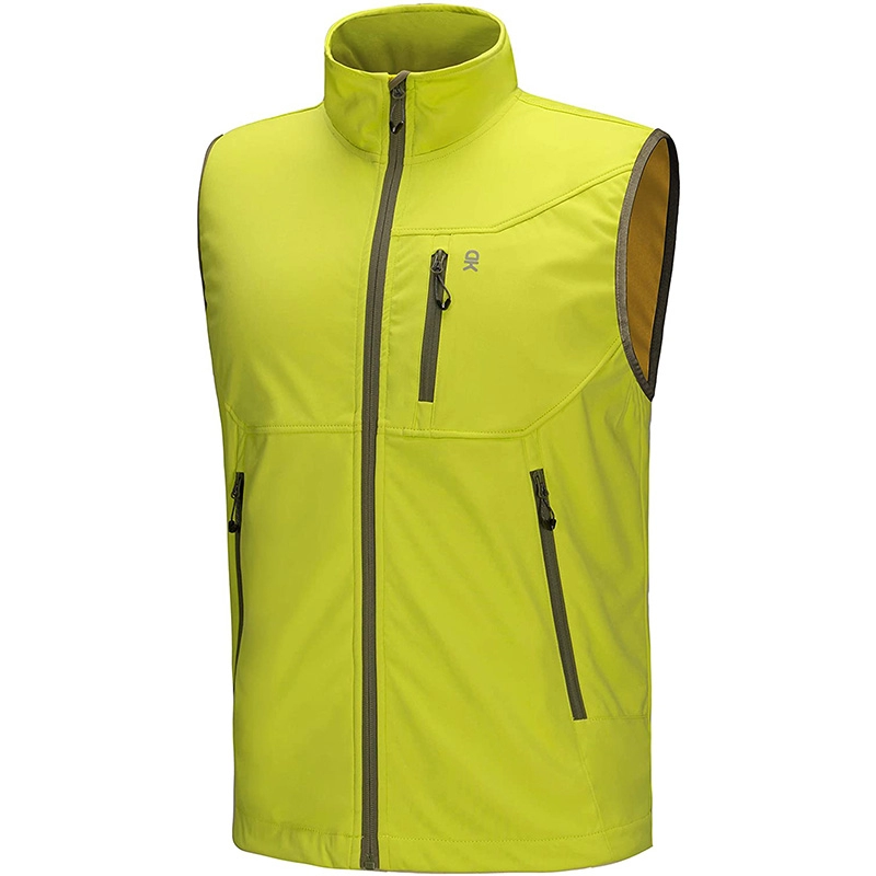 Gilet Softshell leggero da uomo, giacca senza maniche antivento per viaggi, escursionismo, corsa, golf