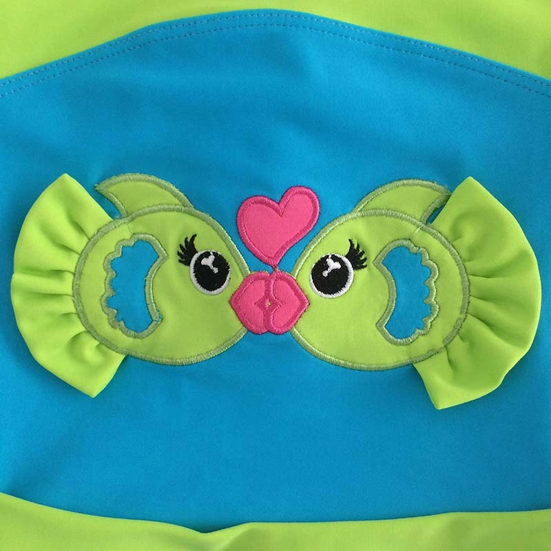 Costumi da bagno Rashguard di un pezzo della neonata su ordinazione all'ingrosso