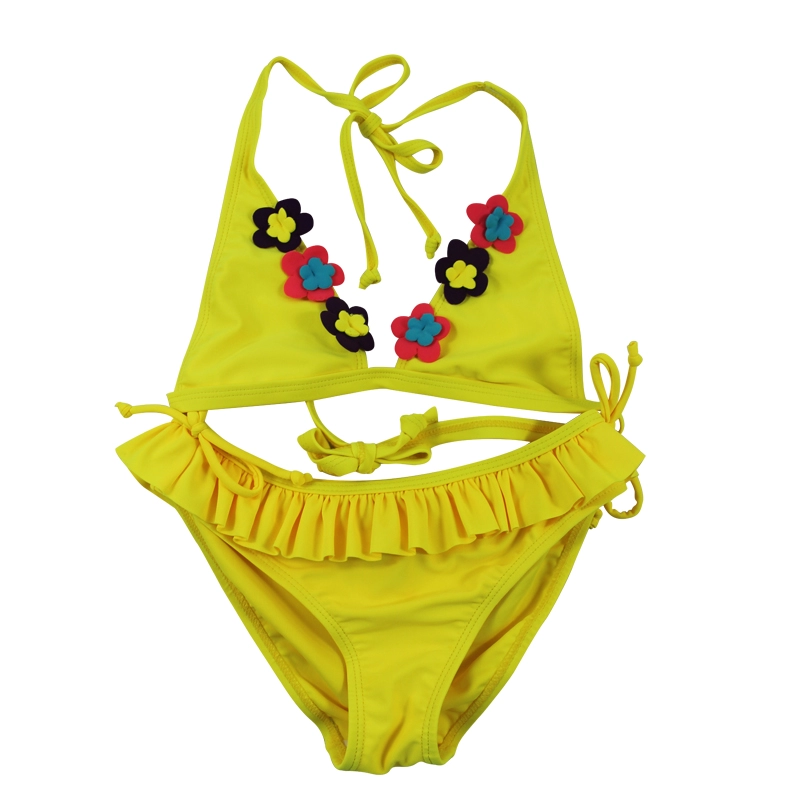 Costumi da bagno bikini gialli per ragazze