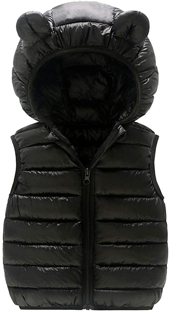 Black Toddler Vest Down Jacket