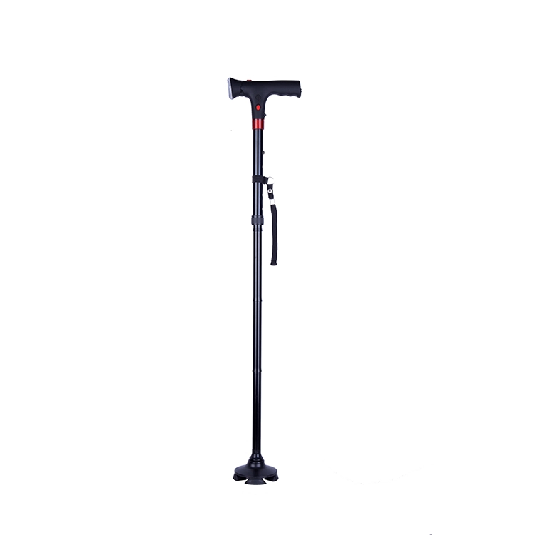 Senyang personalizzato medico pieghevole regolabile intelligente ferro anziani anziani aiuti pieghevole bastone bastoni da passeggio con luce a led