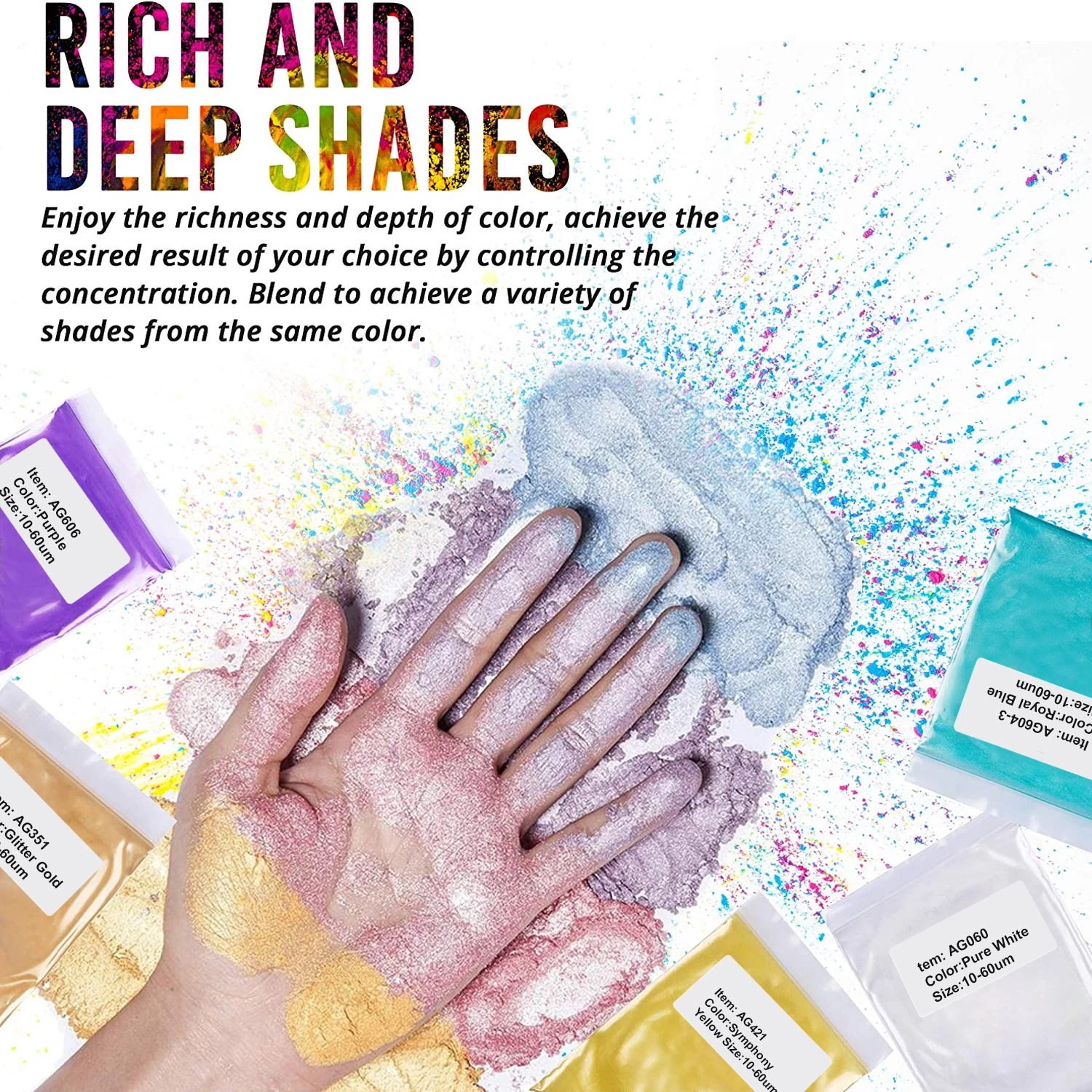 Pigmento di qualità cosmetica dell'ombretto del pigmento della polvere del camaleonte del cambiamento di colore di vendita calda