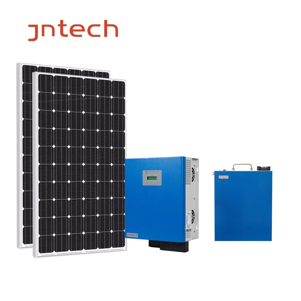JNTECH Facile da installare Completo 5000w 5kw off grid illuminazione domestica kit di energia solare prezzo del sistema di energia solare