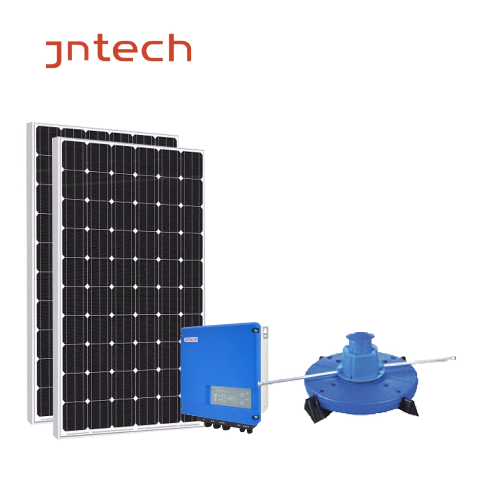 JNTECH sistema di aerazione solare aeratore con ruota a pale per pesci aeratore solare per acquacoltura