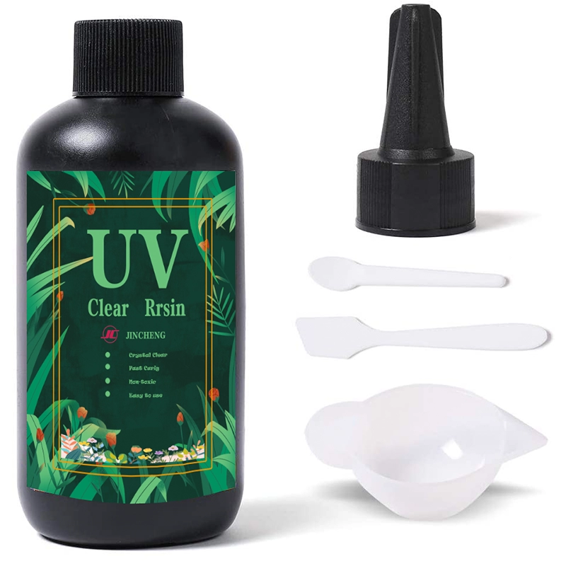 Kit resina UV 200 g di colla UV con spatola in plastica per tazza in silicone