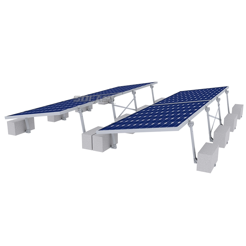 struttura di montaggio per zavorra solare per tetto fotovoltaico residenziale