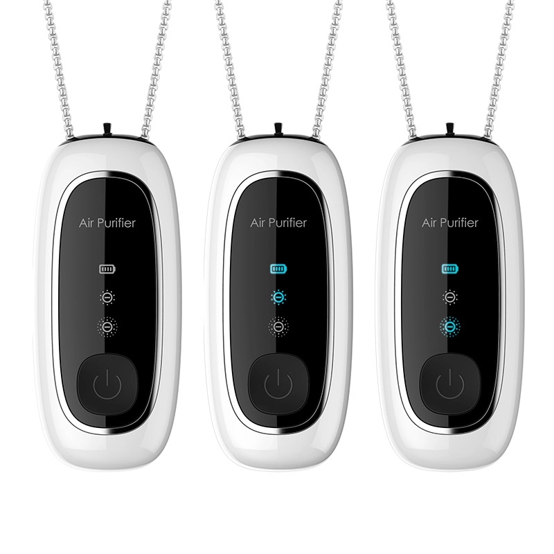 Nuovo mini purificatore d'aria portatile per collana indossabile personale a ioni negativi per collo