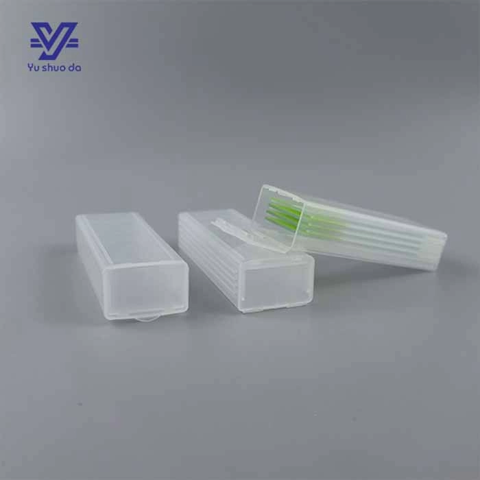 5 pezzi di plastica per vetrini da microscopio in vetro