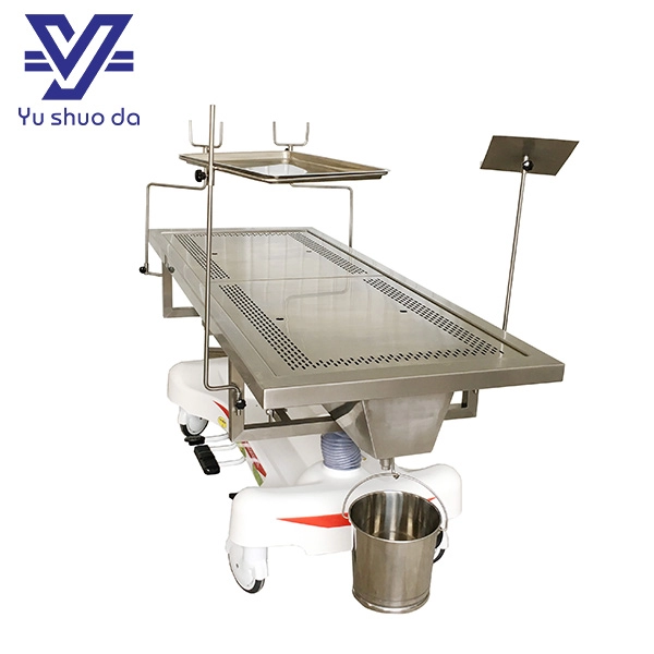 Tavolo per imbalsamazione regolabile idraulico per attrezzature funebri